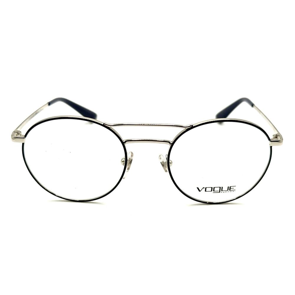 VOGUE VO4059 5059 SILVER/DARK BLUE EYEGLASSES SUNGLASSES FRAMES 48-19-135